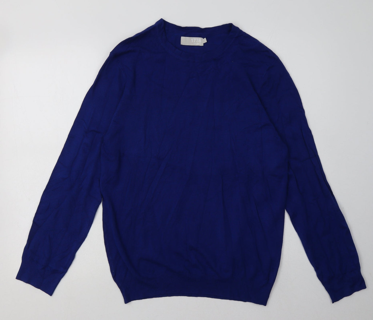 Mens UK Size S Debenhams Blue Pullover Sweatshirt