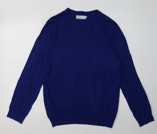 Mens UK Size S Debenhams Blue Pullover Sweatshirt