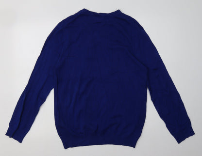Mens UK Size S Debenhams Blue Pullover Sweatshirt