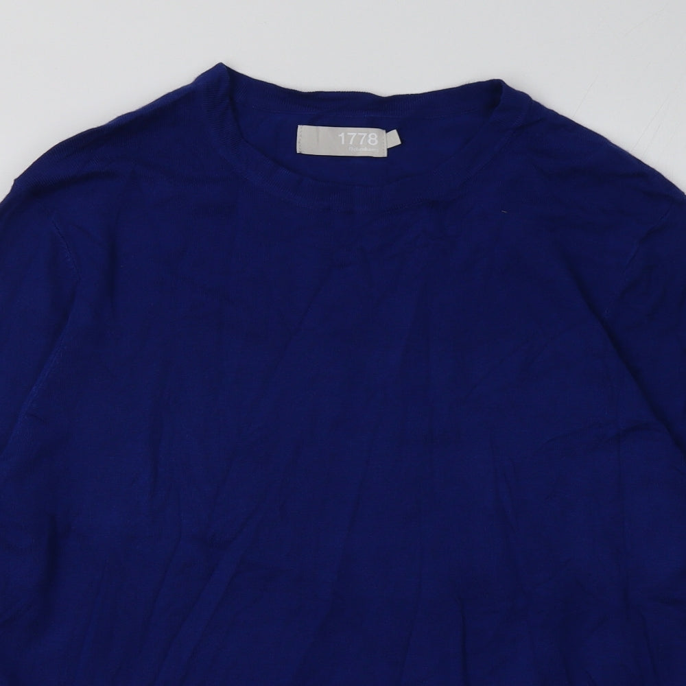 Mens UK Size S Debenhams Blue Pullover Sweatshirt