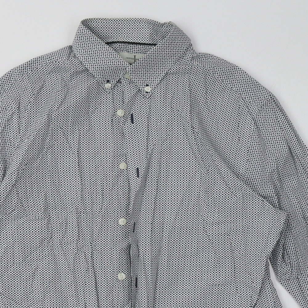 Mens UK Size M Debenhams Blue  Button-Up Long Sleeve Casual Shirt