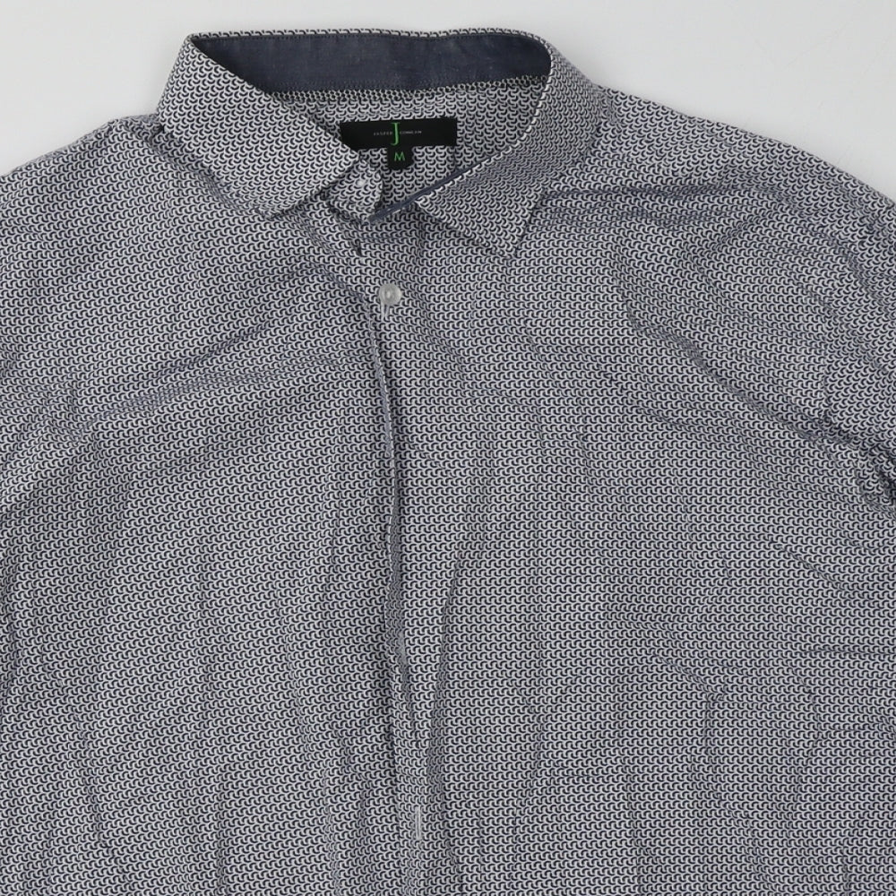 Mens UK Size M Debenhams Blue  Button-Up Long Sleeve Casual Shirt