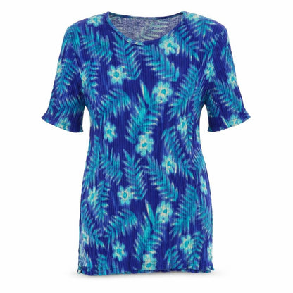 Womens UK Size 12 Berkertex Blue Basic T-Shirt