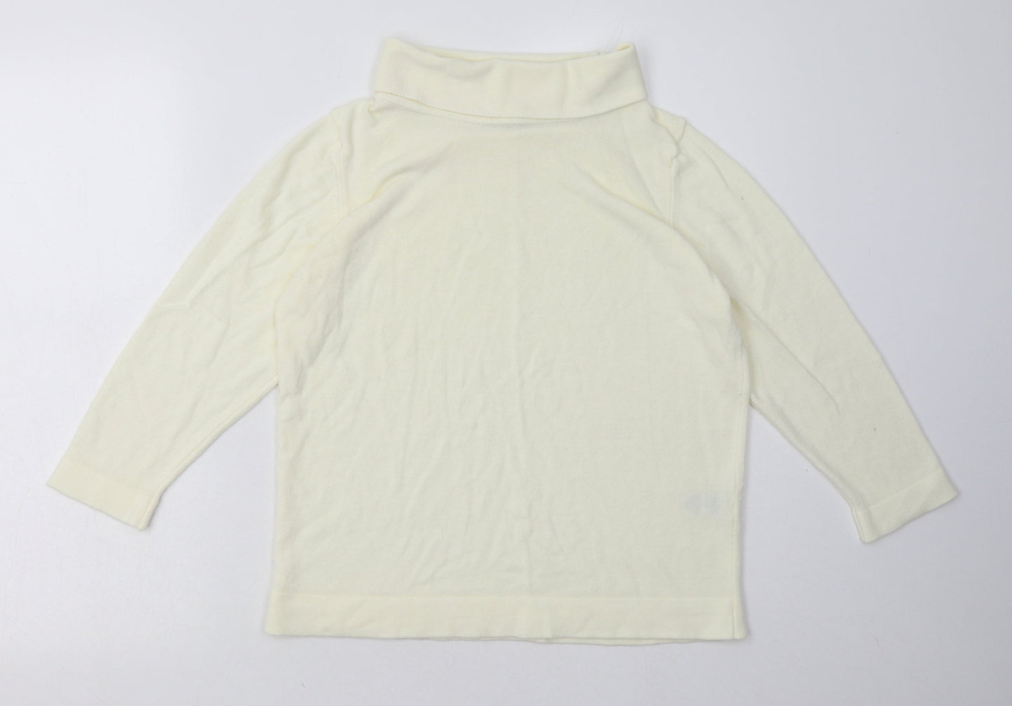 Womens UK Size 14 Marks and Spencer White Pullover Sweatshirt