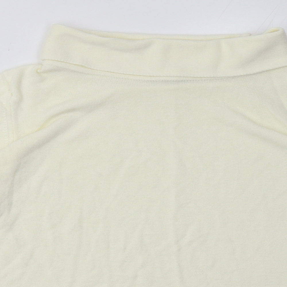 Womens UK Size 14 Marks and Spencer White Pullover Sweatshirt