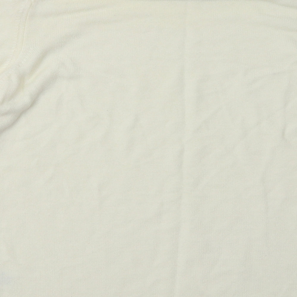 Womens UK Size 14 Marks and Spencer White Pullover Sweatshirt