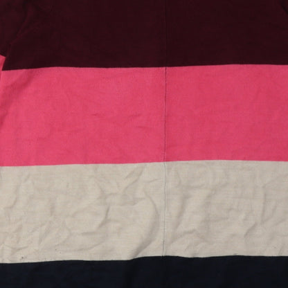 Marks and Spencer Womens Multicoloured Striped Acrylic Jumper Dress  Size 10  V-Neck Pullover