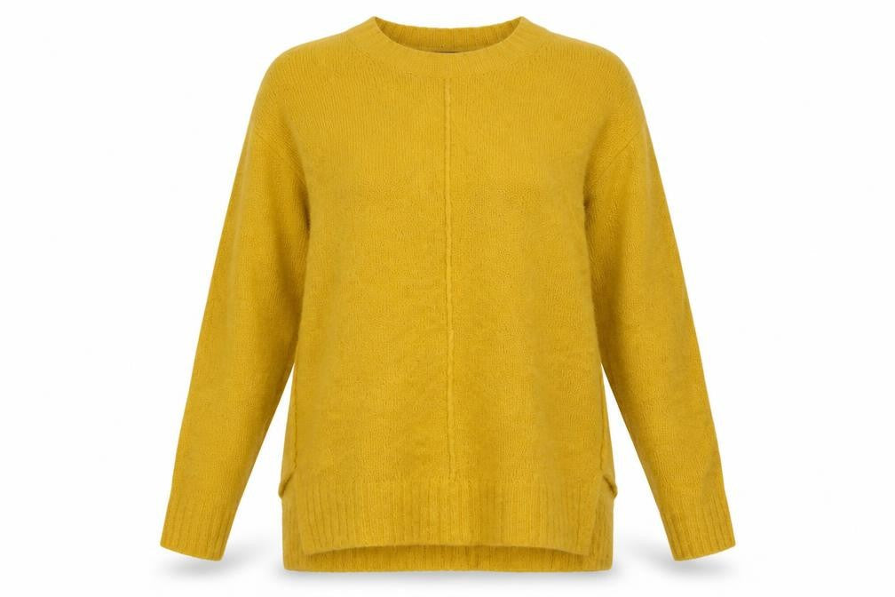 Womens UK Size S Marks and Spencer Yellow Pullover Sweatshirt