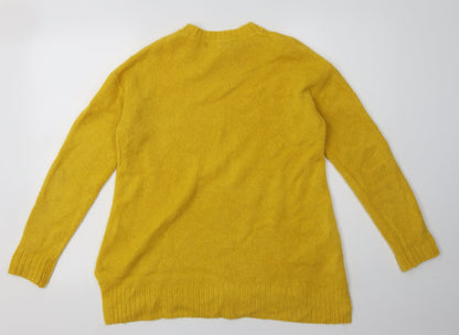 Womens UK Size S Marks and Spencer Yellow Pullover Sweatshirt