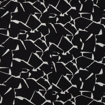 capsule Womens Black Geometric Cotton A-Line  Size 14  Halter Pullover