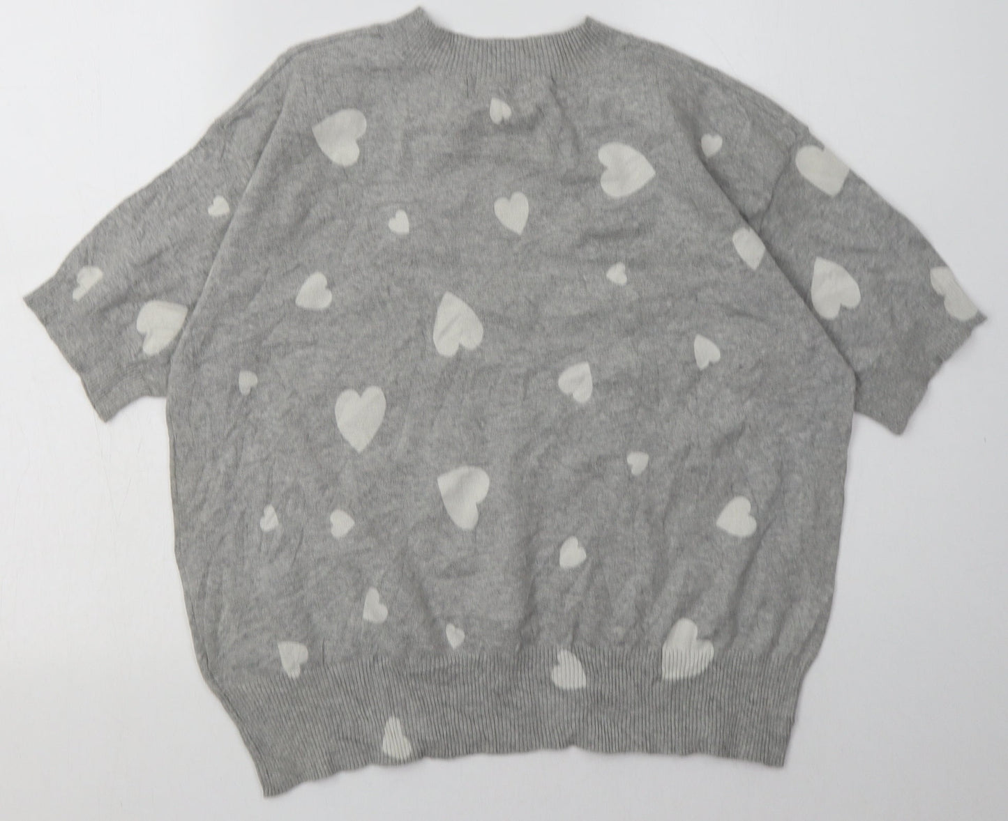 Womens UK Size M Marks and Spencer Grey Pullover Sweatshirt