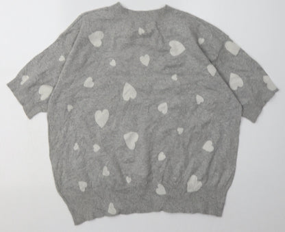 Womens UK Size M Marks and Spencer Grey Pullover Sweatshirt