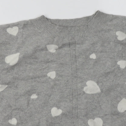 Womens UK Size M Marks and Spencer Grey Pullover Sweatshirt