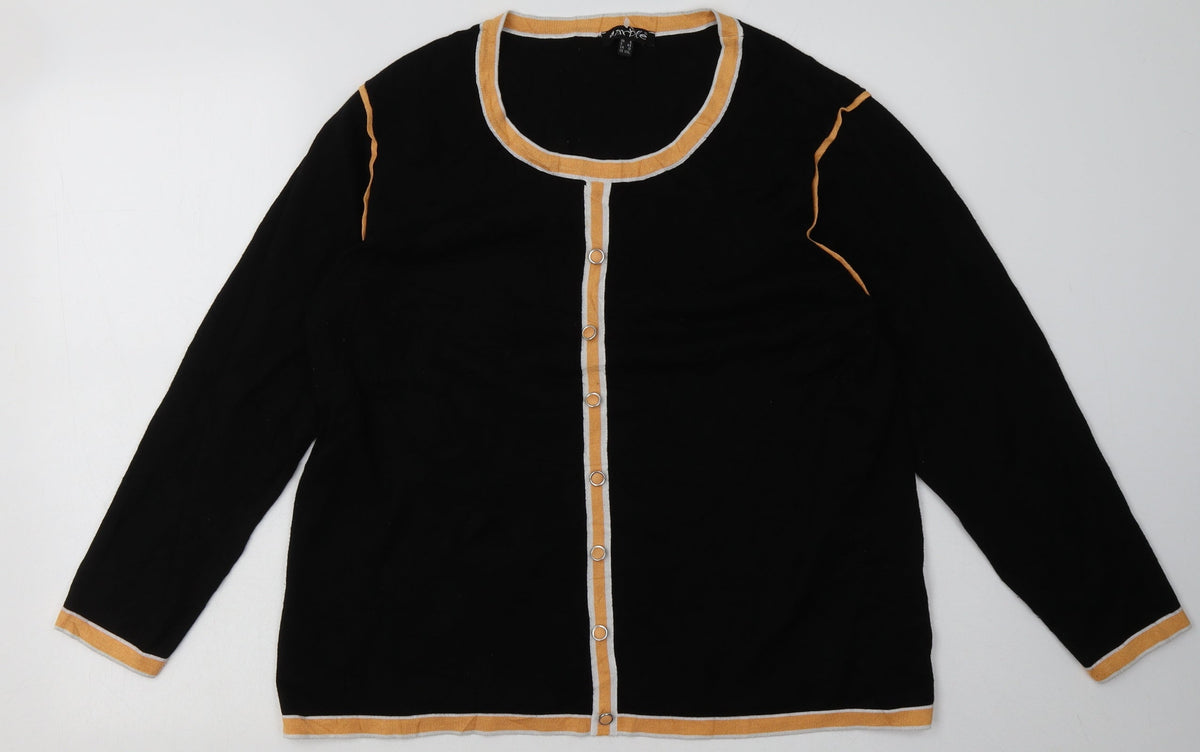 Additional front view of marble women’s orange viscose pullover sweatshirt, size UK 20, pullover