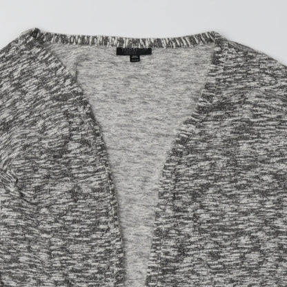 Womens UK Size 10 Topshop Grey Cardigan Jumper