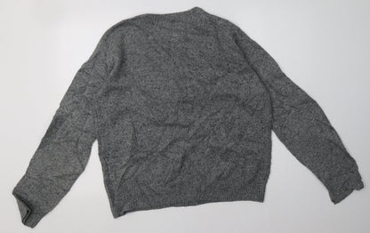 Mens UK Size L Cedar Wood State Grey Pullover Sweatshirt