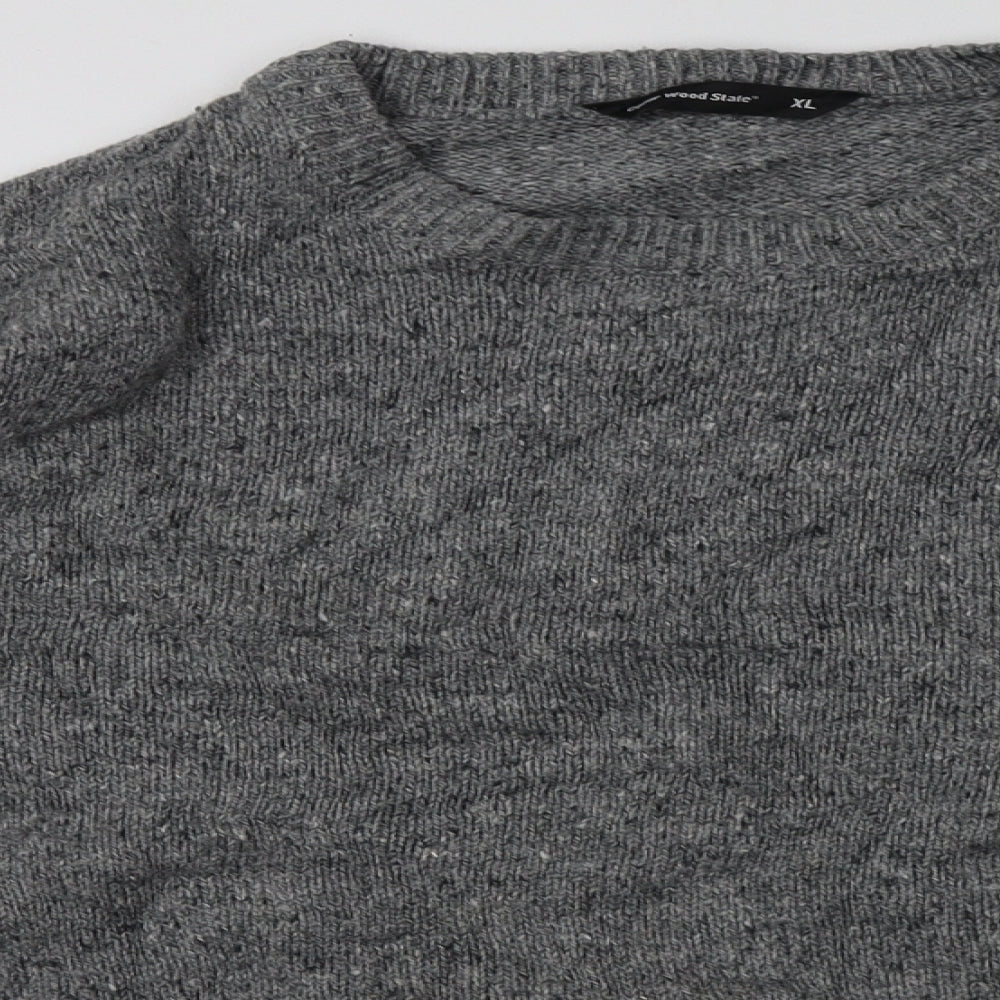 Mens UK Size L Cedar Wood State Grey Pullover Sweatshirt