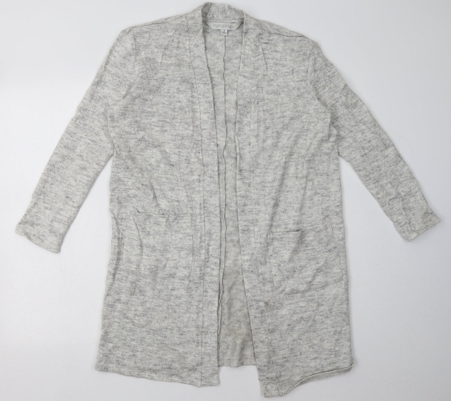 Womens UK Size S Forever New Grey Cardigan Jumper