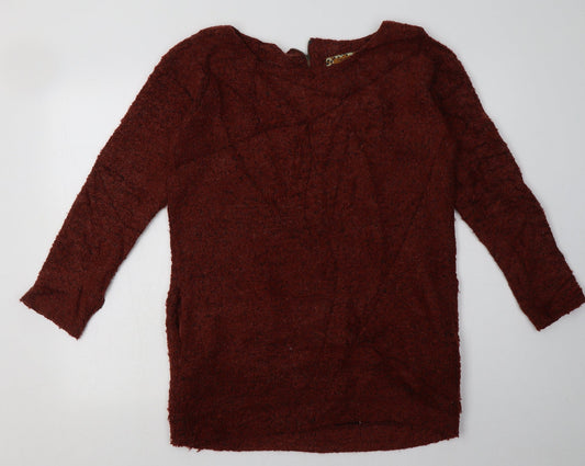 Womens UK Size 12 NEXT Orange Pullover Sweatshirt
