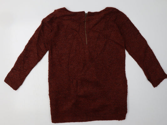 Womens UK Size 12 NEXT Orange Pullover Sweatshirt