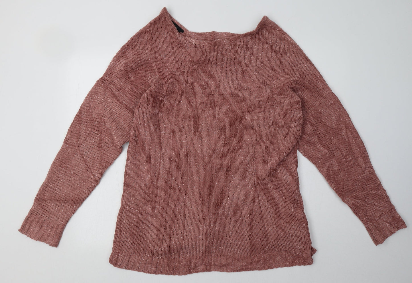 Yours Womens Pink  Polyester Pullover Sweatshirt Size 18  Pullover