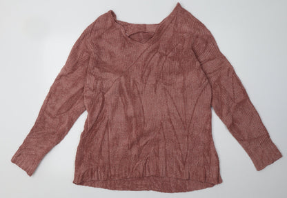 Yours Womens Pink  Polyester Pullover Sweatshirt Size 18  Pullover