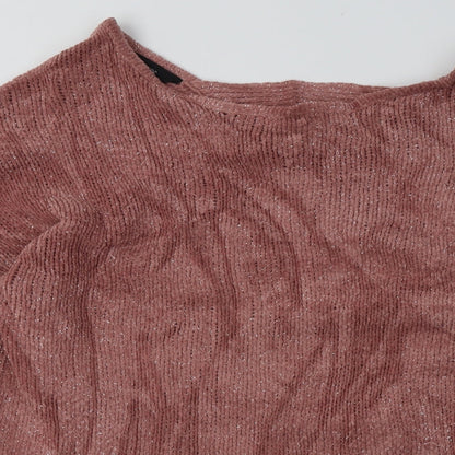 Yours Womens Pink  Polyester Pullover Sweatshirt Size 18  Pullover