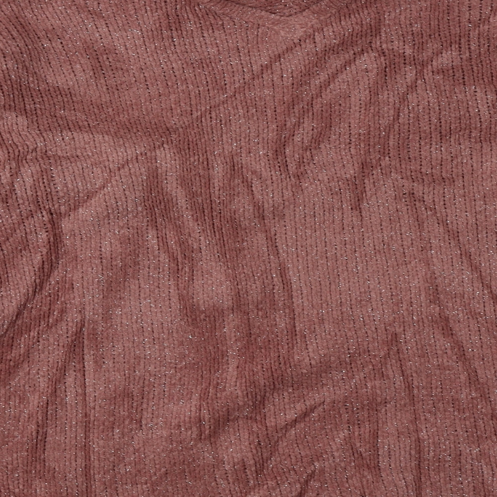 Yours Womens Pink  Polyester Pullover Sweatshirt Size 18  Pullover