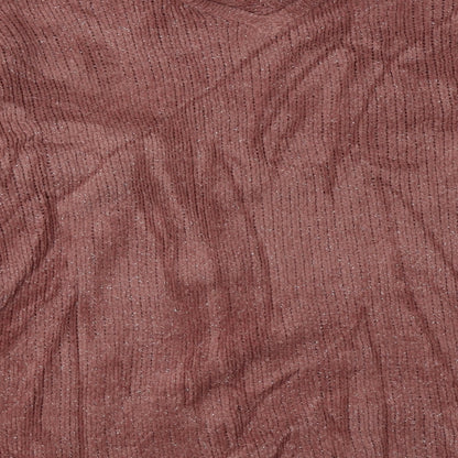 Yours Womens Pink  Polyester Pullover Sweatshirt Size 18  Pullover