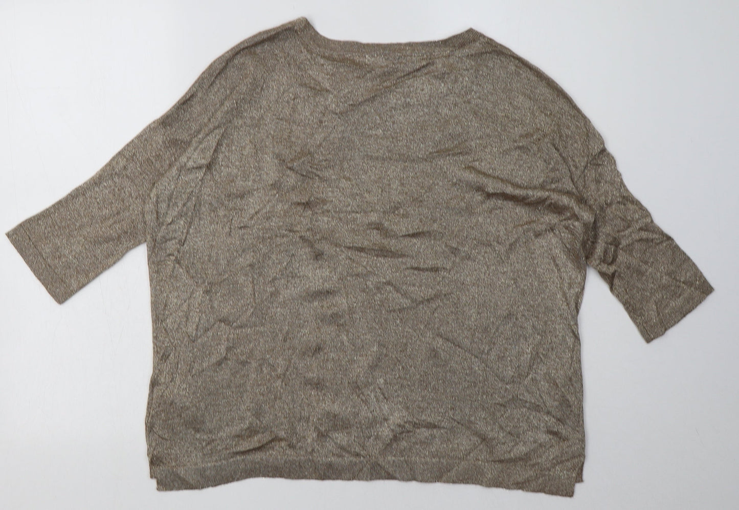 soaked  Womens Gold  Viscose Pullover Sweatshirt Size XS  Pullover