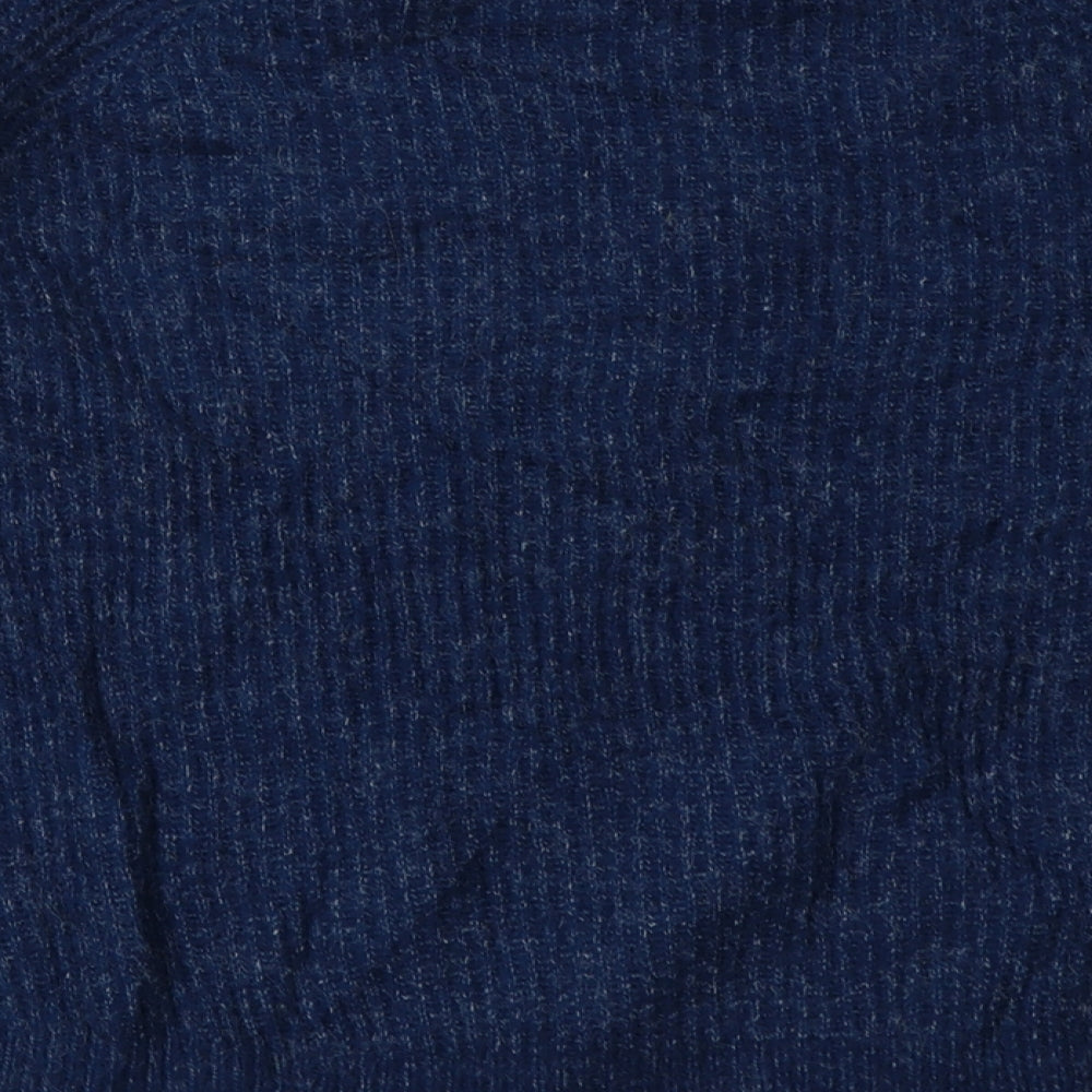 H&M Womens Blue  Acrylic Pullover Sweatshirt Size S  Pullover