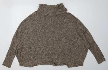New Look Womens Brown  Polyester Pullover Sweatshirt Size 8  Pullover