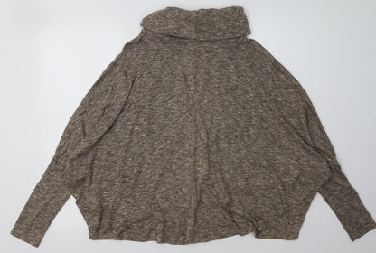 New Look Womens Brown  Polyester Pullover Sweatshirt Size 8  Pullover