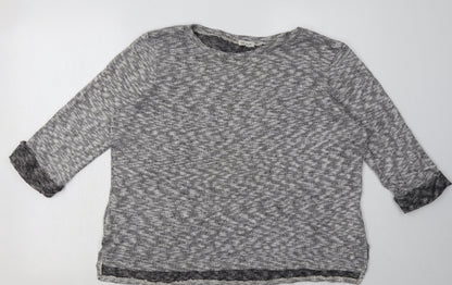 River Island Womens Grey  Polyester Pullover Sweatshirt Size 16  Pullover