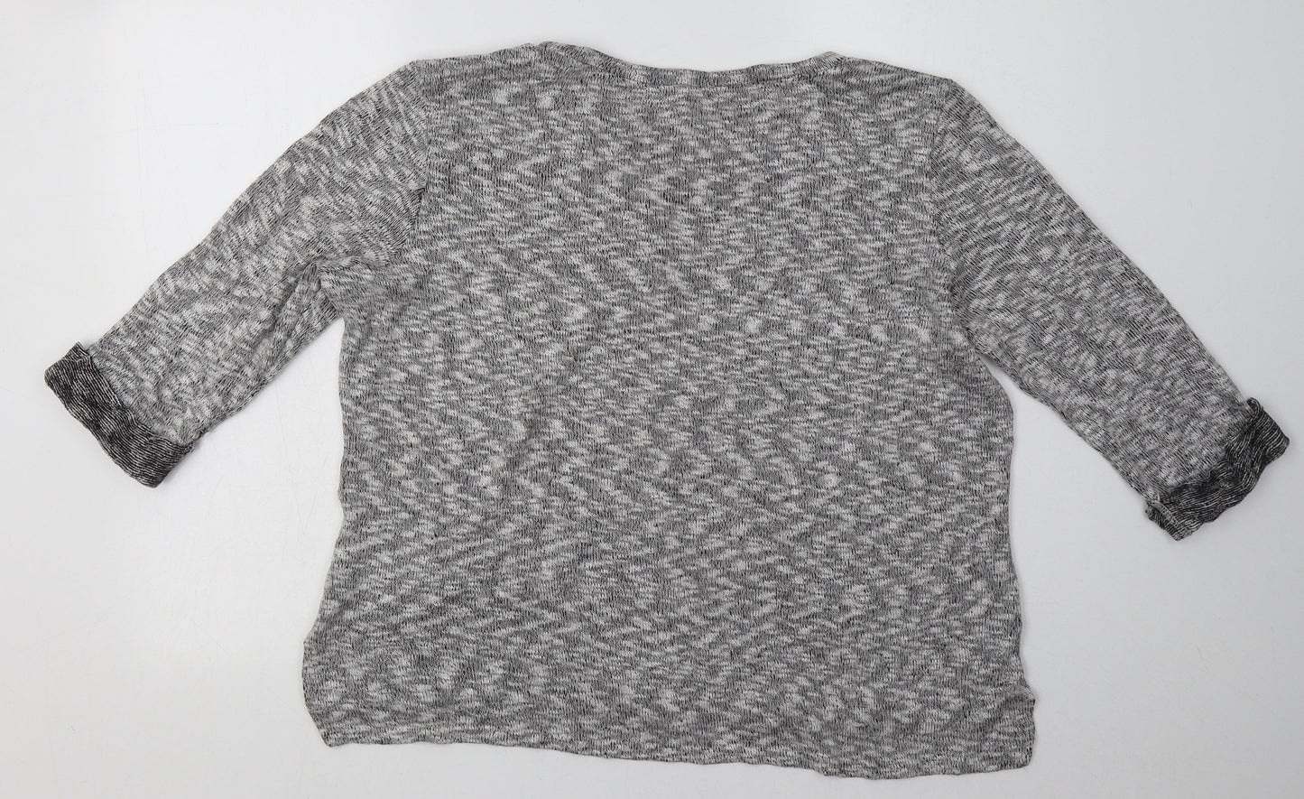 River Island Womens Grey  Polyester Pullover Sweatshirt Size 16  Pullover