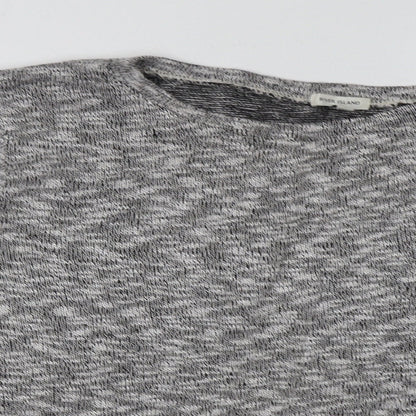 River Island Womens Grey  Polyester Pullover Sweatshirt Size 16  Pullover