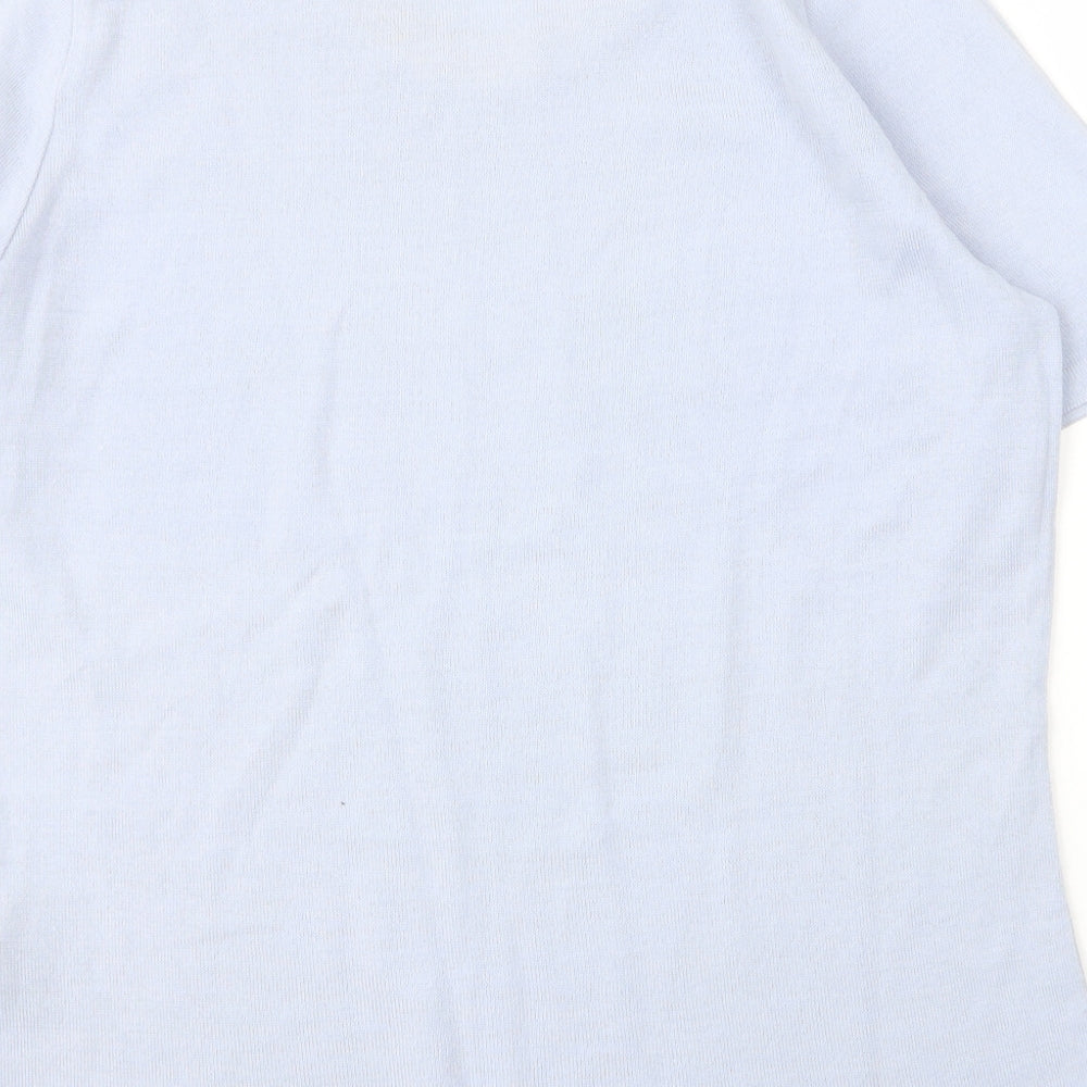 Womens UK Size 18 LUCIA Blue Basic Blouse
