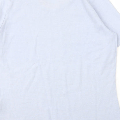Womens UK Size 18 LUCIA Blue Basic Blouse
