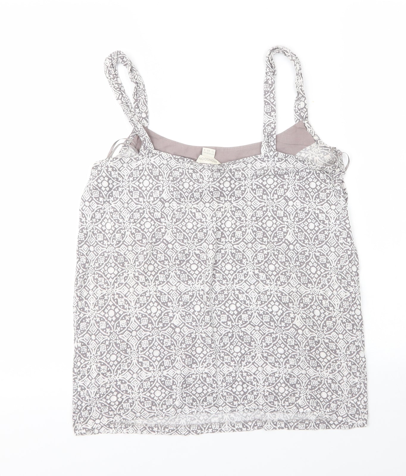 Womens UK Size 12 Monsoon Grey Camisole Blouse