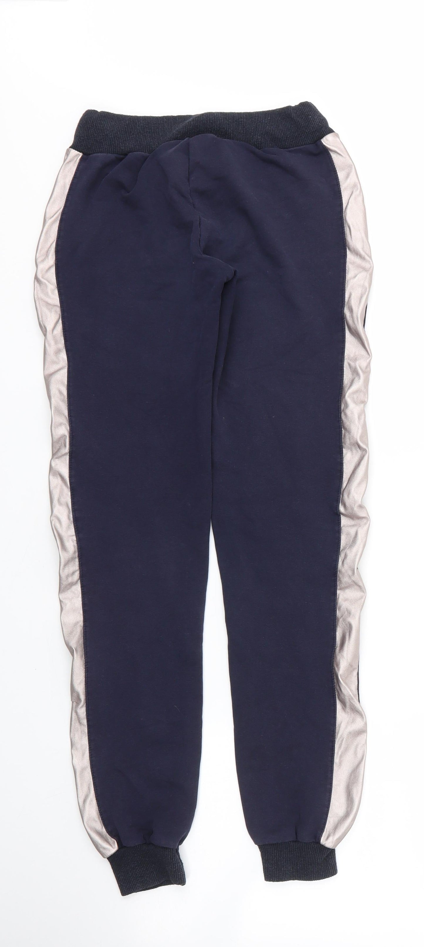 Preworn Boys Blue  Cotton Sweatpants Trousers Size M L25 in Regular Drawstring