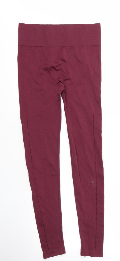 Womens UK Size M Workout  Carrot Purple Leggings