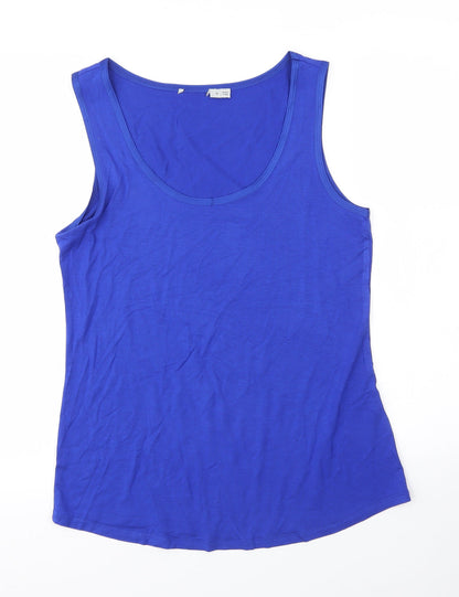 Womens UK Size M Oasis Blue Basic Blouse