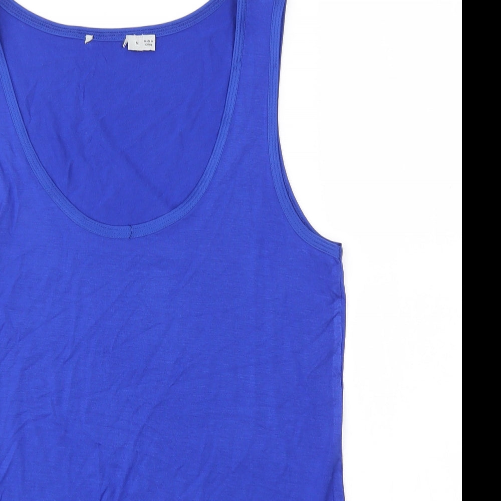 Womens UK Size M Oasis Blue Basic Blouse