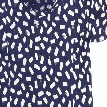 Capri Womens Blue  Viscose A-Line  Size S  Scoop Neck