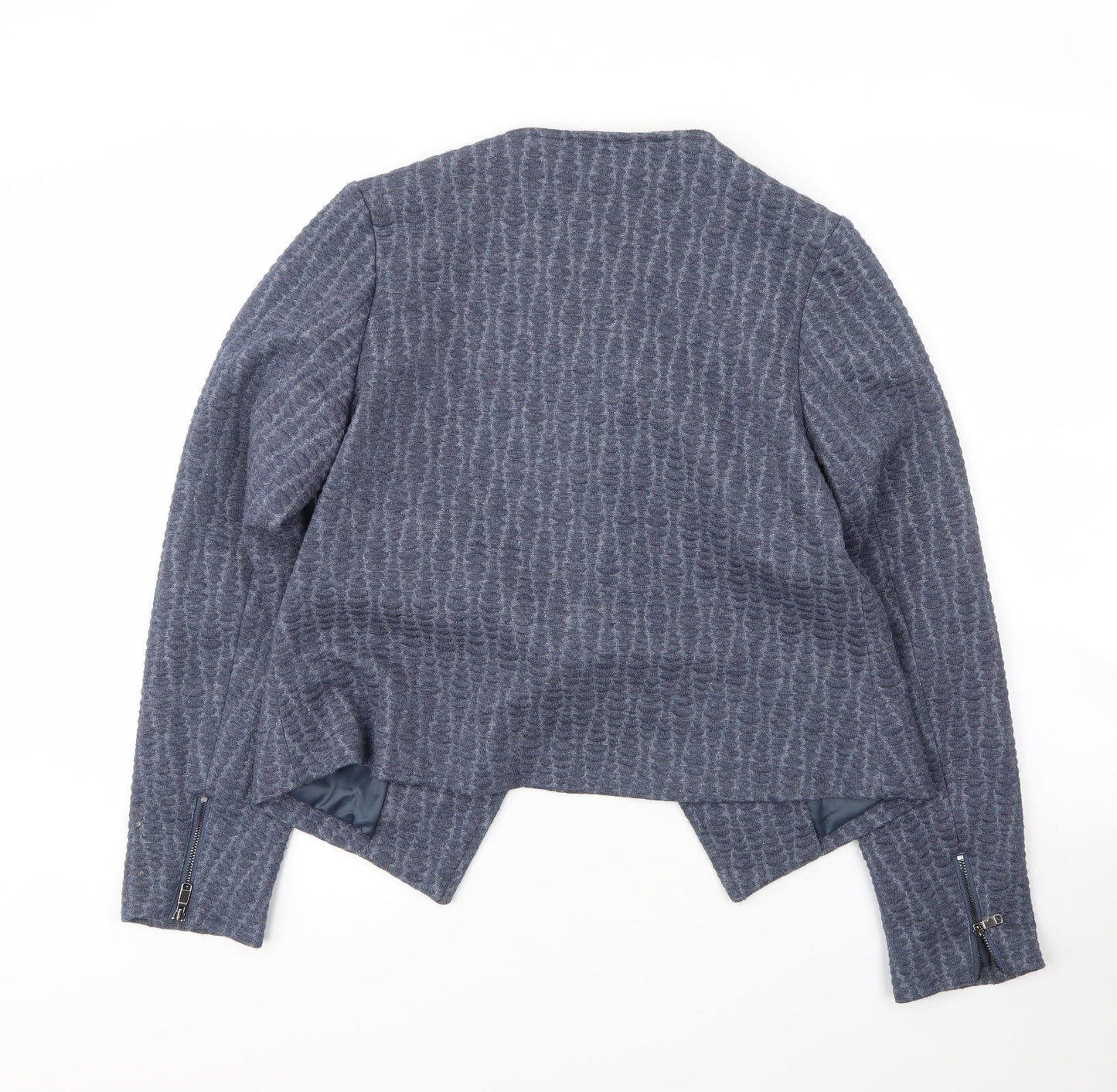 Debenhams Womens Blue  Polyester Jacket Blazer Size 12