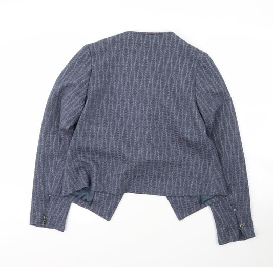 Debenhams Womens Blue  Polyester Jacket Blazer Size 12