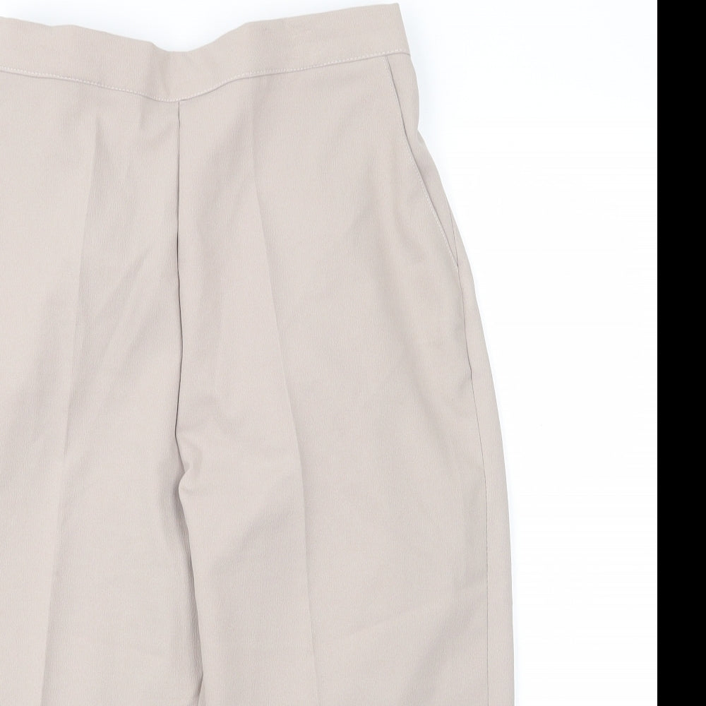 Womens UK Size 16 Preworn Regular Fit Capri Beige Trousers