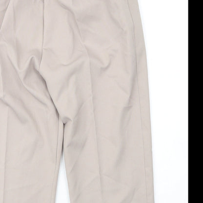 Womens UK Size 16 Preworn Regular Fit Capri Beige Trousers