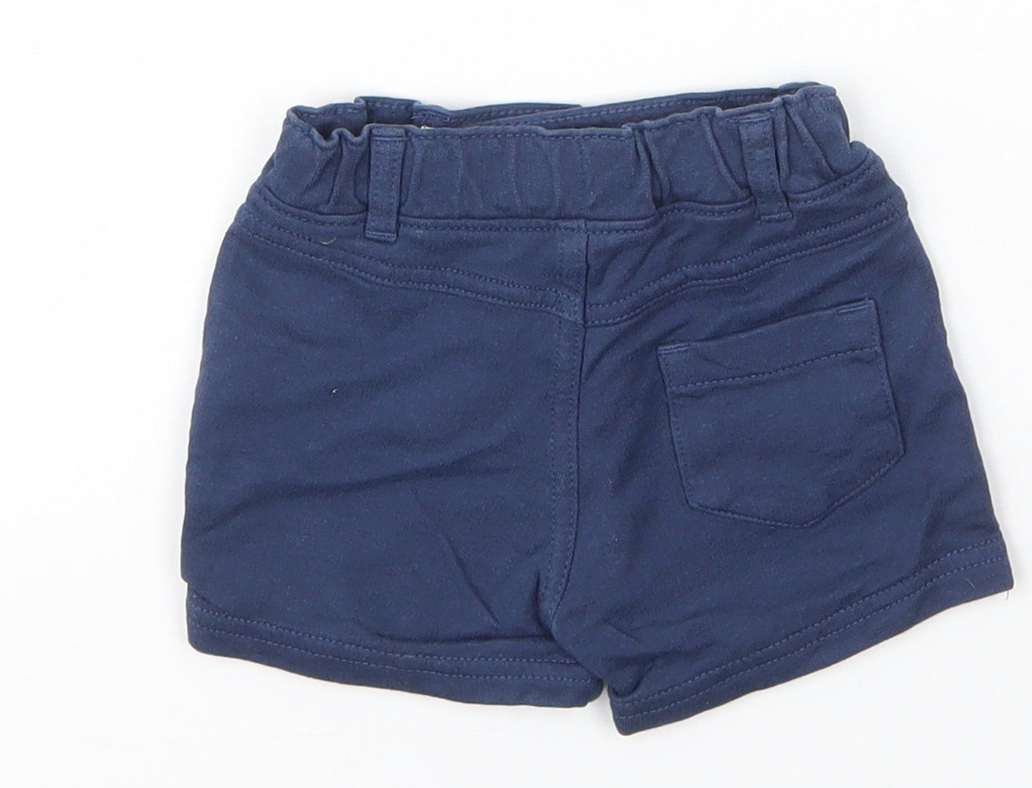 M&S Baby Blue  Cotton Capri Leggings Size 0-3 Months  Drawstring