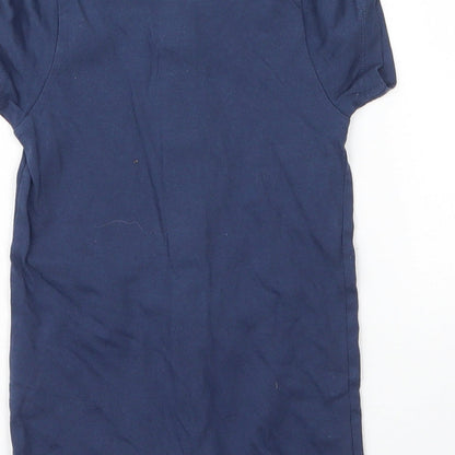 M&S Baby Blue  Cotton Babygrow One-Piece Size 3-6 Months  Snap
